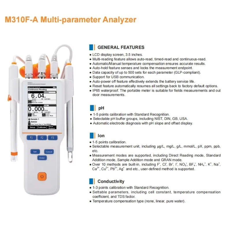 M310F-A Multi-parameter  with 2-Year Warranty  High Quality Laboratory Instruments