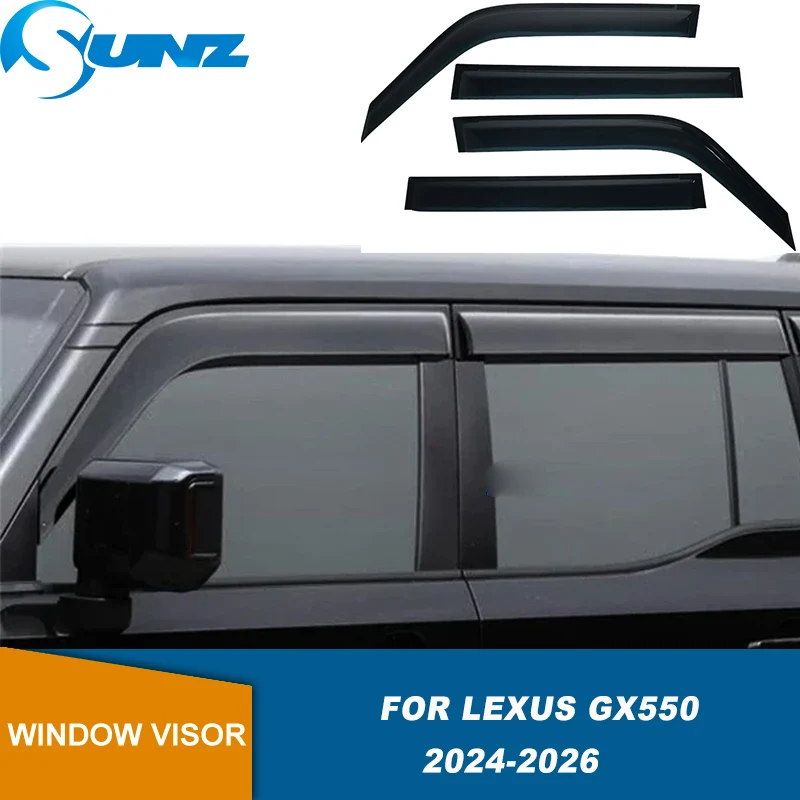 

Дефлекторы окон (ветровики) для Lexus GX550 2024-2026: защита от дождя, солнца и ветра, аксессуары