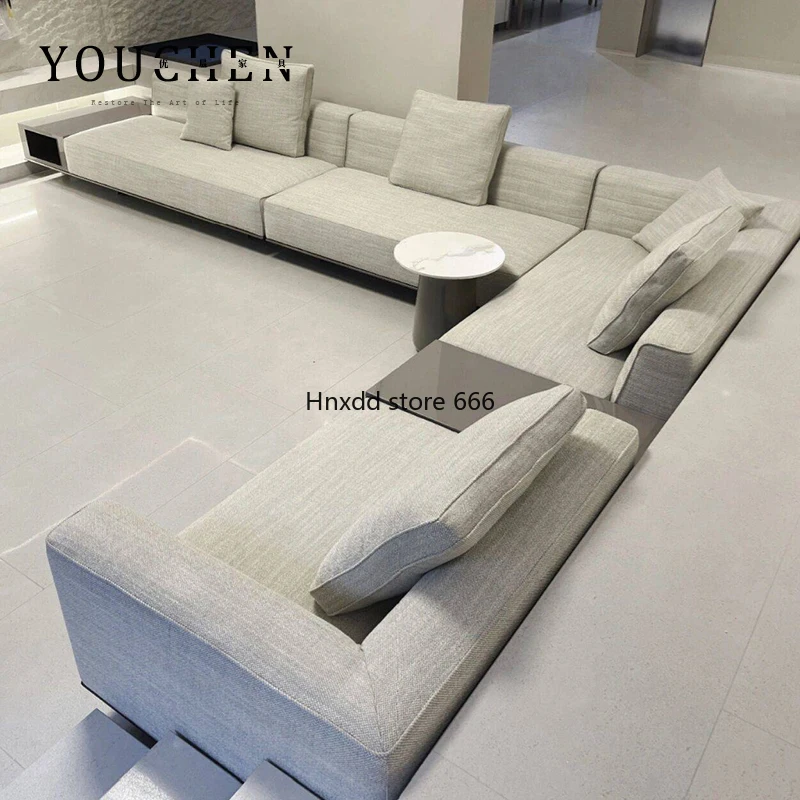 Italian minimalist high-end brand fabric sofa modern