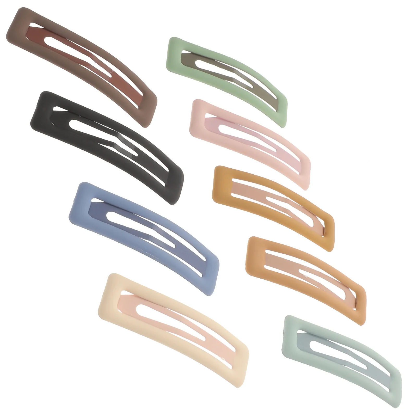 

9 Pcs Hairpin Bow Barrettes Clips for Women Dark Color Simple Clamps Resin Kids Child Metal