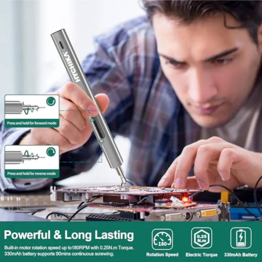 Tournevis électrique 3.7V, jeu de tournevis de précision 67 en 1, 52 embouts magnétiques, 3 couples, tournevis sans fil, réparation Rechargeable