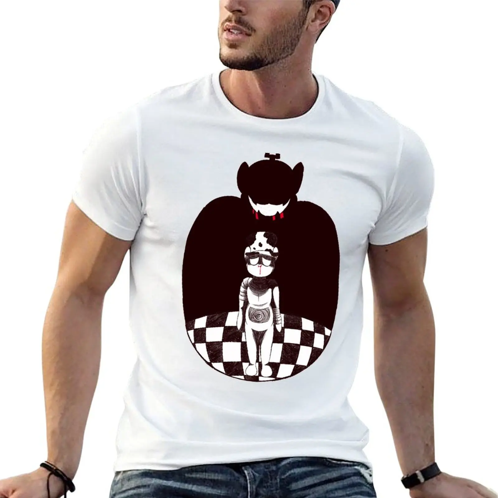 O Light. Slendytubbies: Camisetas para hombre, camisetas de algodón divertidas y esenciales, camisetas de anime para hombre
