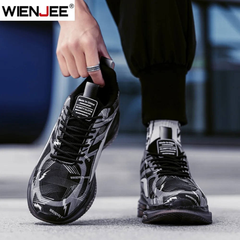 أحذية رياضية عالية الجودة للرجال الاتجاه الأسود منصة حذاء كرة السلة الرجال عادية الأبيض رياضة المشي أحذية رياضية الرجال المدرب حجم كبير 47 #3