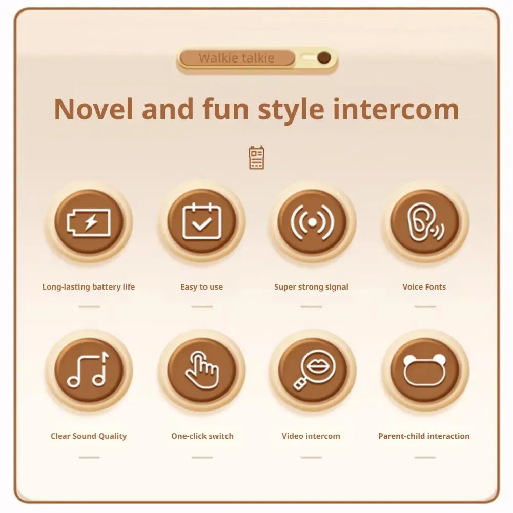 วิทยุสื่อสารสำหรับเด็กแบบวิดีโอ, วิทยุสื่อสารสำหรับเด็กแบบชาร์จได้ 2 เครื่อง, ของเล่นสำหรับเล่นในร่มและกลางแจ้งสำหรับงานปาร์ตี้ แคมป์ปิ้ง คริสต์มาส X2C2