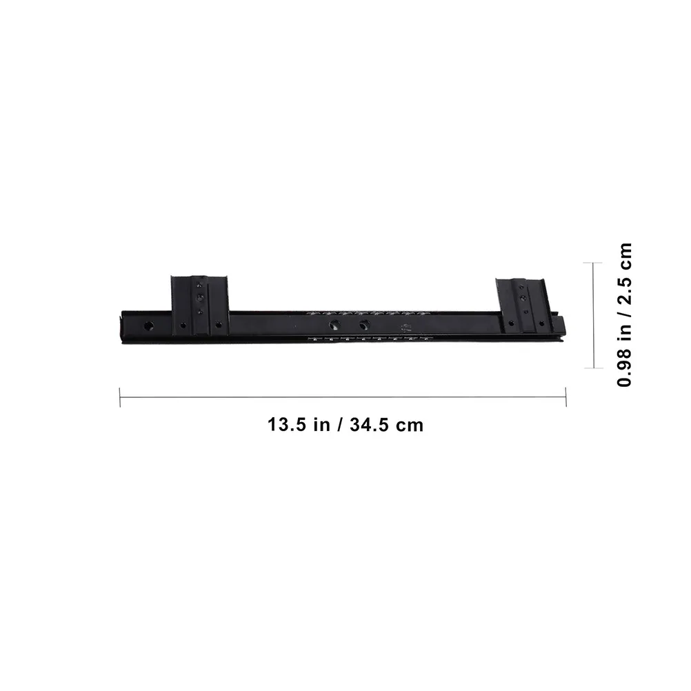 1Set Desk Keyboard Tray Slide For Desk Keyboard Drawer Office Home Inch Cold Rolled Steel Guide Rail Smooth
