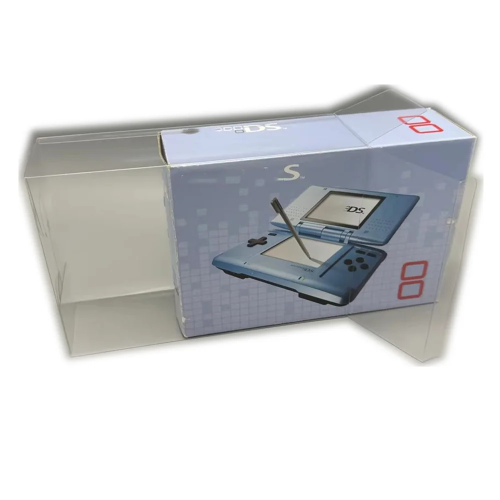 Protector de caja transparente para Nintendo DS/NDS/EUR, estuche de almacenamiento TEP, estuche de exhibición transparente