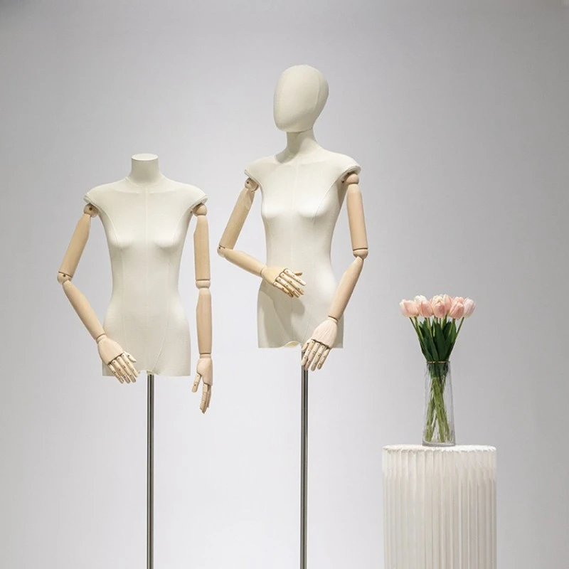 

Flat Body Chest Mannequin for Clothing Store Half Full Body Dummy Display Stand Women's Clothing Figure Window Mannequin FYMQ