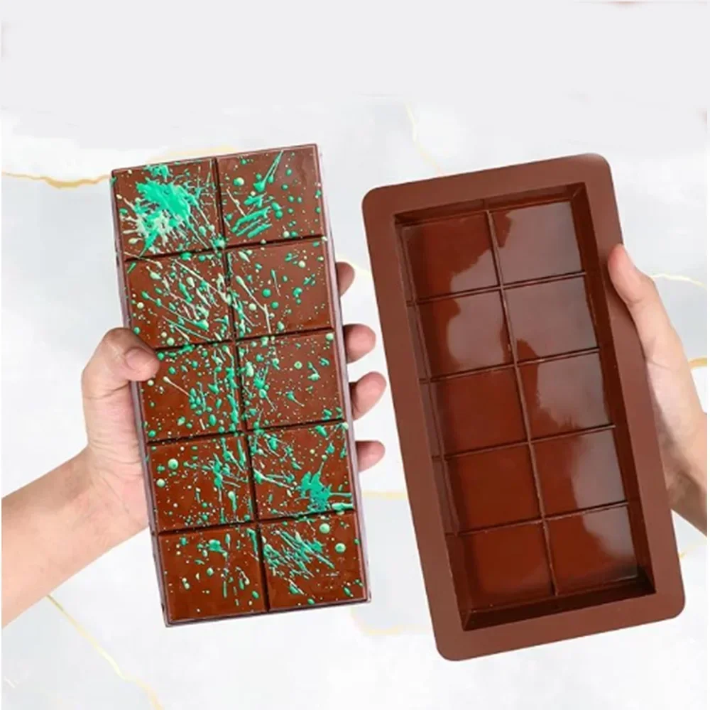 Super Large Silicone Chocolate Mold Sandwich Cake Food Grade Silicone Baking Mold Rectangular Chocolate Mould Baking Accessories