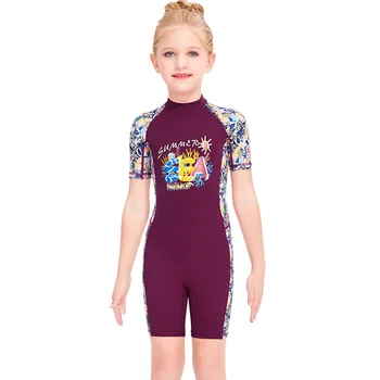 Girls' Unicorn One-Piece Swimsuit | Quick-Dry Swimwear Ages 2-12 5 One Piece Swimsuits Girls Swimwear Kids Bathing Suit Cartoon Unicorn Quick Drying Swimming Clothes Baby Beachwear 2-12 Years 5