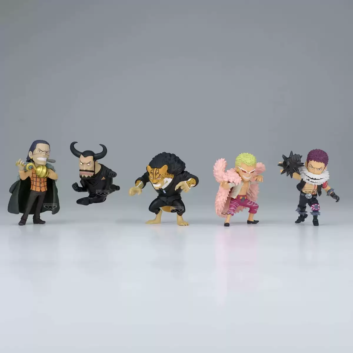 本物のバンダイワンピース-wcf-アニメグッドライバルルフィルッチクロコダイルドフラミンゴカタクリアクションフィギュアモデルギフトおもちゃ