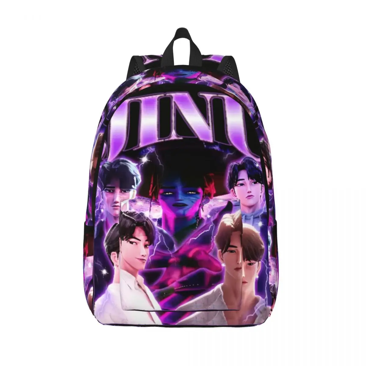 

Jinu KPOP Demon Hunters винтажный рюкзак в стиле 90-х годов для мужчин и женщин, модный студенческий рабочий рюкзак для ноутбука, компьютера, холщовые сумки, подарок