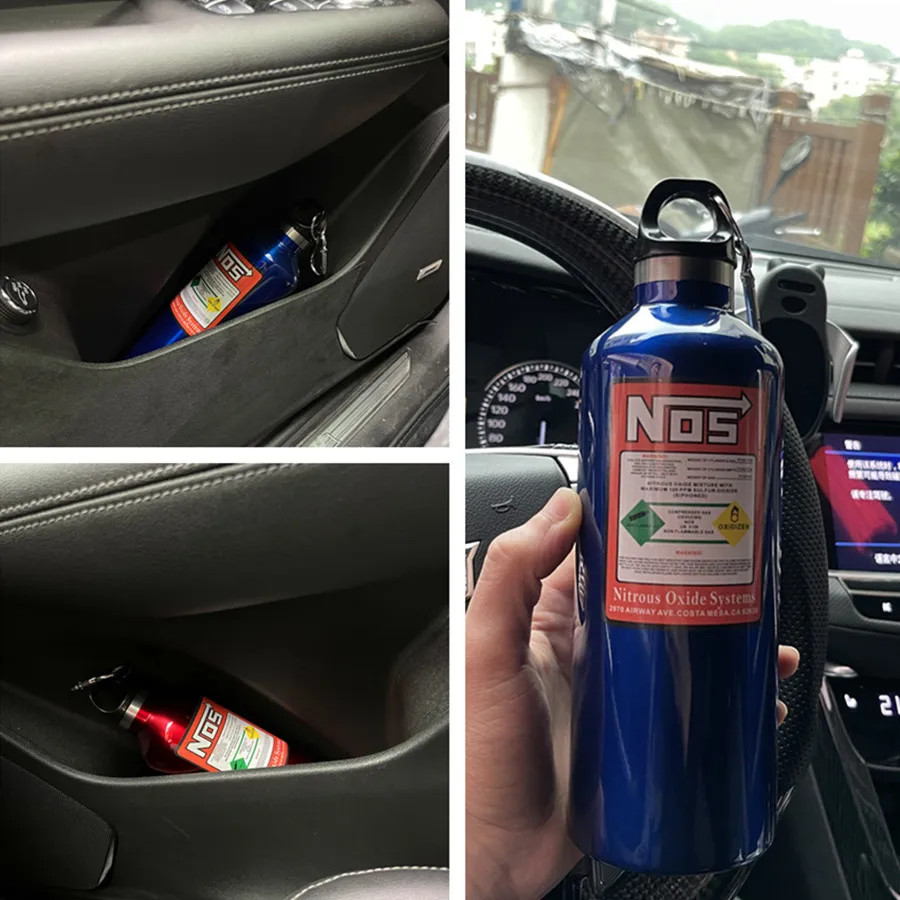 Car Insulation Cup NOS Nitrogen Cylinder Vacuum Stainless Steel Kettle 500ml High-capacity Travel Sports Bottle Water Cup 2023