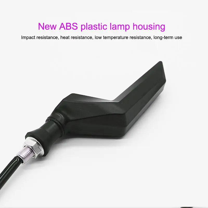 

Детали для модификации мотоцикла, двухцветные струящиеся указатели поворота с крыльями ангела, 12 В, универсальные двухцветные светодиодные указатели поворота