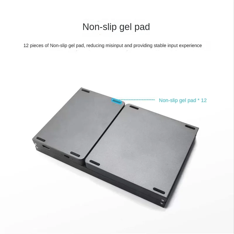 Портативная Мини Складная Беспроводная Bluetooth 5,1 клавиатура с 3-канальным соединением для Windows планшет телефон Android, серый