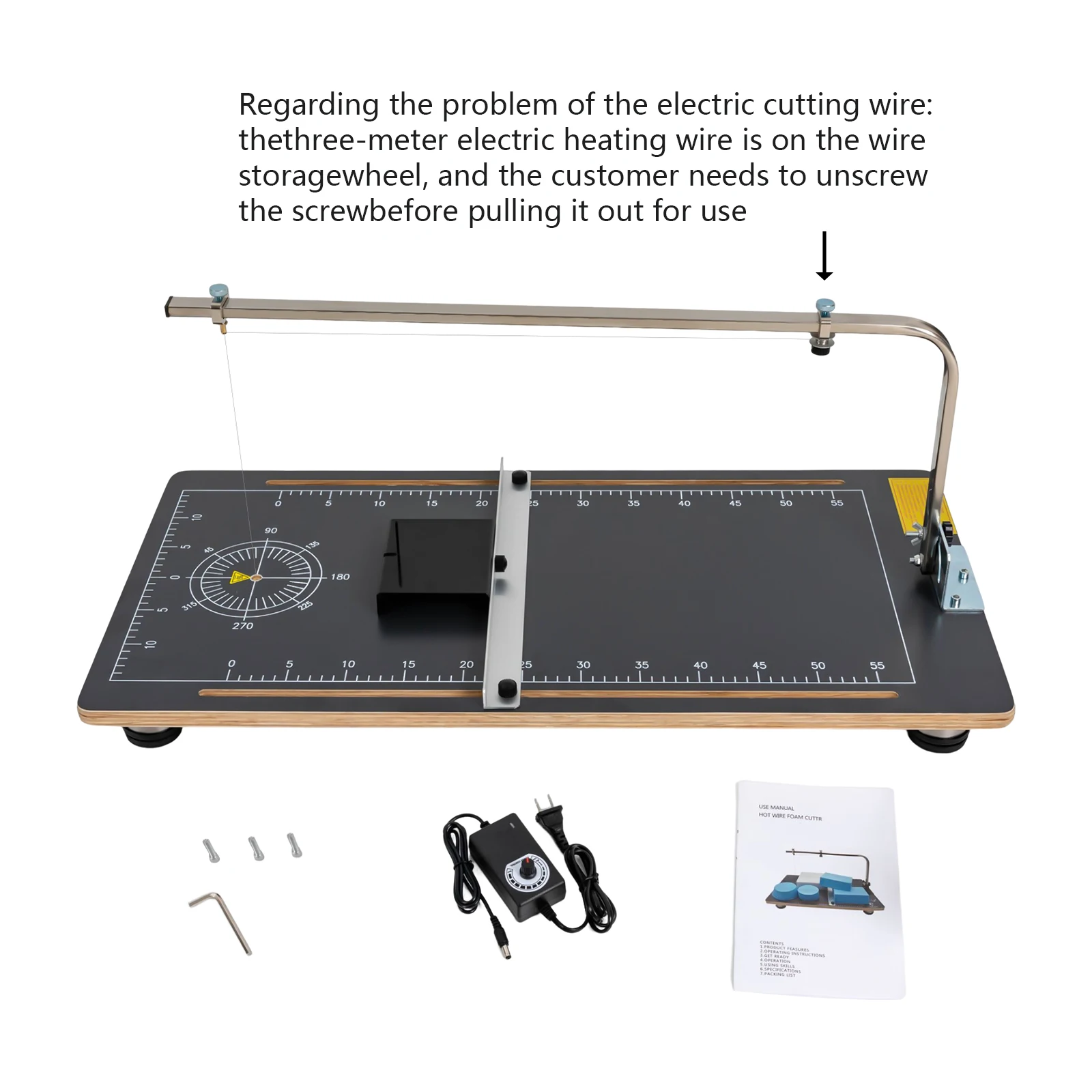 Imagem -05 - Máquina de Corte de Espuma Elétrica Ferramenta de Mesa de Trabalho Desktop Cortador de Isopor Suporte de Trabalho Fio Quente 110v 220v 30w