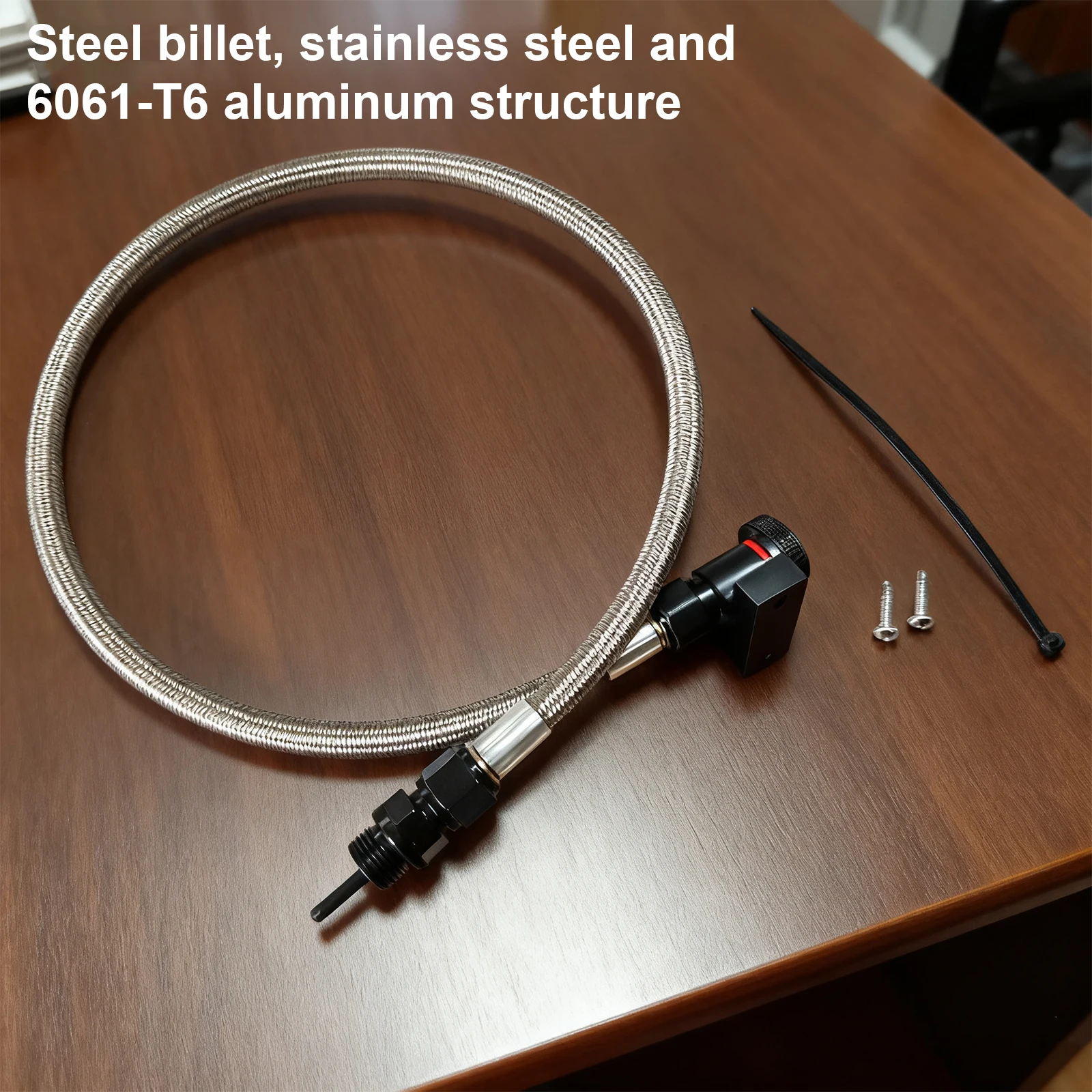 Herramienta de tubo de varilla de nivel de transmisión 22200, varilla de nivel de aceite de motor trenzada de aleación de aluminio, varilla de nivel de transmisión para Ford F-150 2010-2023