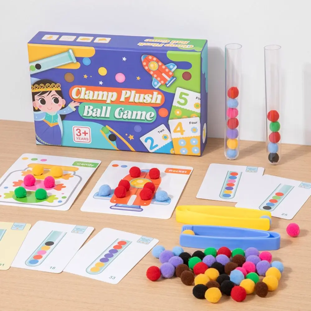 Papierklemme Ball Montessori Spielzeug Muster Puzzle Kinder Klassifizierung Spielzeug Farbsortierung Frühpädagogik