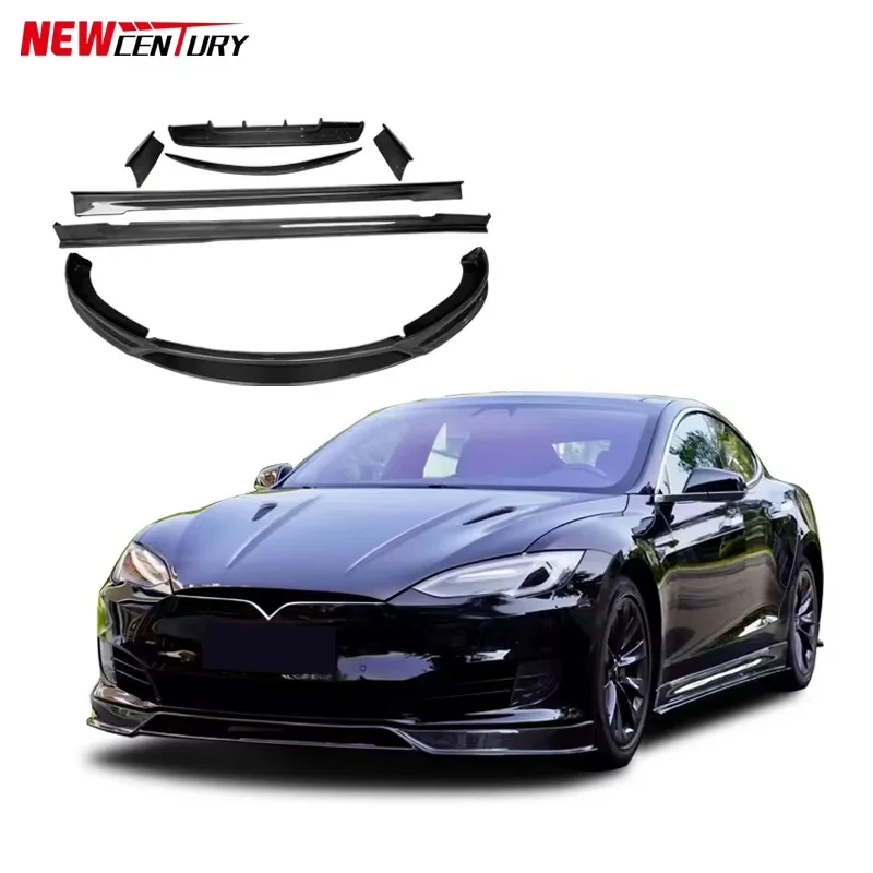 Suitable for 2014-2020 Tesla Model S Modified RZ Body Carbon Fiber Small Surround Front Shovel