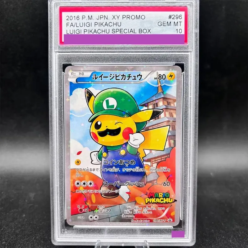 DIY TCG Collection Card Rating Card 2016 P.M. JPN. XY PROMO 294/XY-P Copy 10Points Rating Card Anime Game Gift Toy