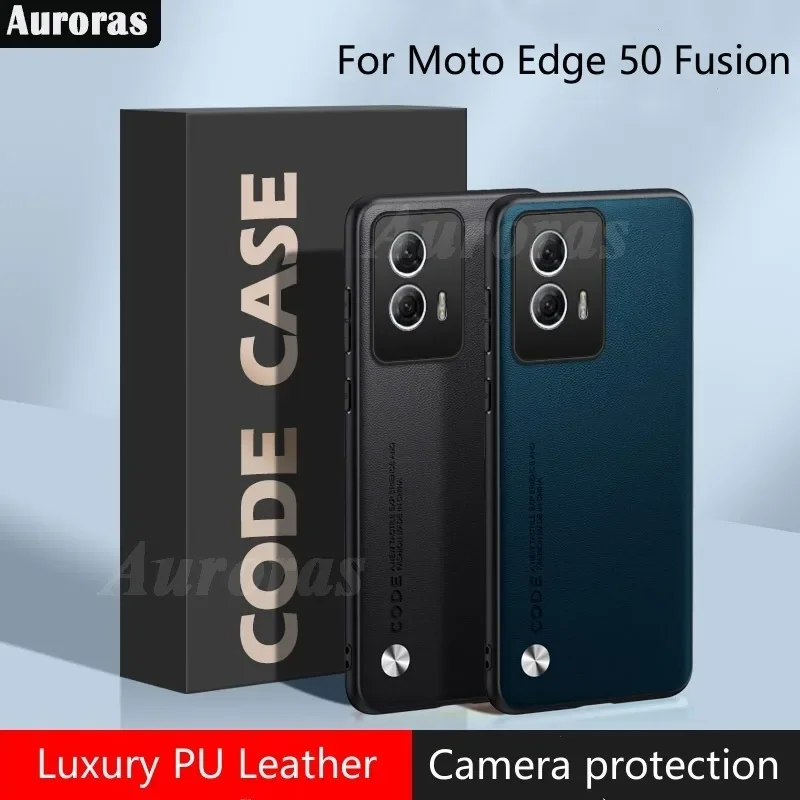 

Auroras For Moto Edge 50 Fusion Pro Ultra Case Classic Mixed Color Leather Shell For Moto G85 S50 Neo Shockproof Back Cover