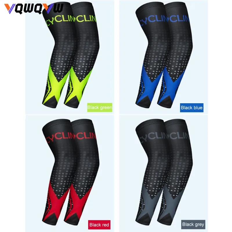 Manchons de compression refroidissants pour hommes et femmes, protection solaire UV, cyclisme, basket-ball, football, baseball, manches de bras, 1 paire