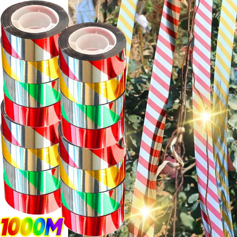 

2-20roll Laser Flashing Anti Bird Repellent Tape Garden Birds Scare Tapes Physical Deterrent Pigeons Protection Control Scarer