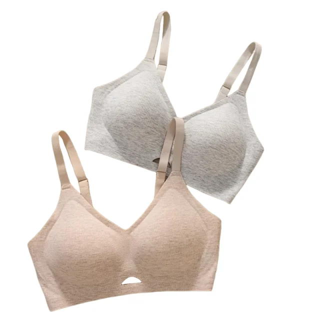 KUCLUT Seamless Push-Up Bra Anti-Sagging Comfortable Small Chest Underwear Breathable No-Rim Supportive Lingerie