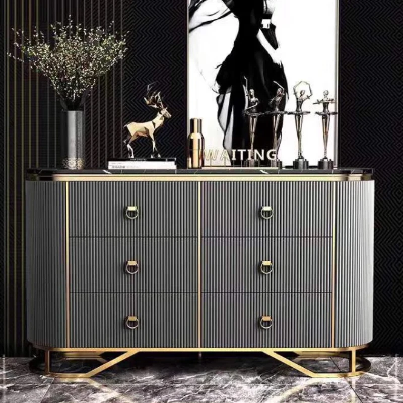 Black Luxury Morden Cabinets Display Storage Drawers Showcase Organizer Cabinets Komoda Entrance Cajonera Living Room Furniture