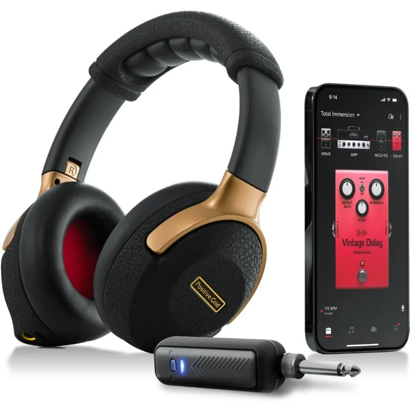 Amplificador de Auriculares Inalámbrico para Guitarra Positive Grid Spark NEO y Sistema de Guitarra con IA, Controladores de Audio Personalizados, Aislamiento de Ruido