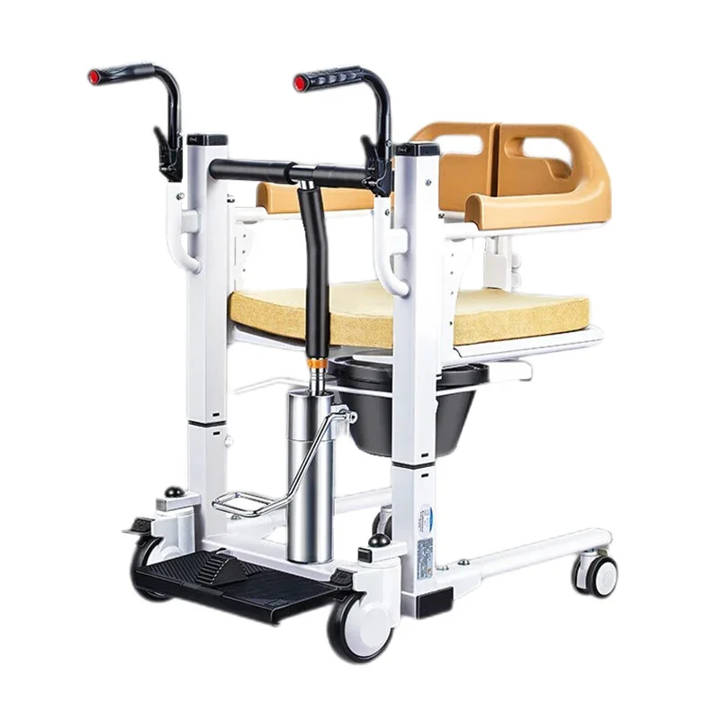 Paralyzed elderly care artifact multifunctional hydraulic electric lift seated wheelchair bed handling