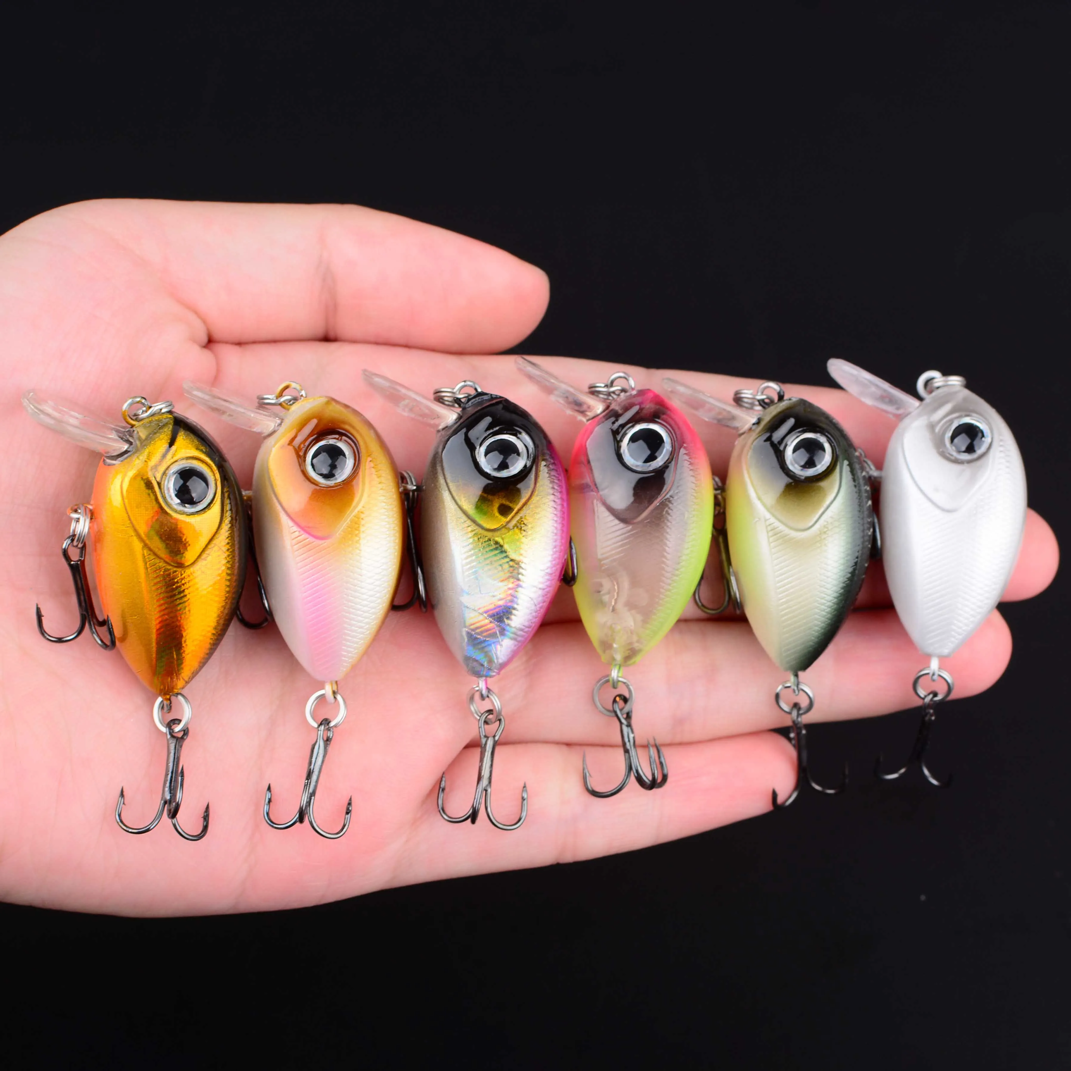 1 Stück Crankbait Wobbler Angelköder Hochwertige Haken Künstlicher Köder Harter Angelköder