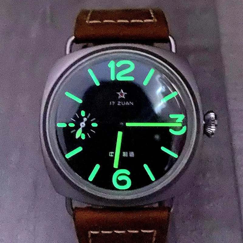 DUGARY China Aviation Chronograph mechanical watch1963 For Men Brand Pilot Waterproof Canvas Fashion Unique Military Male Watch