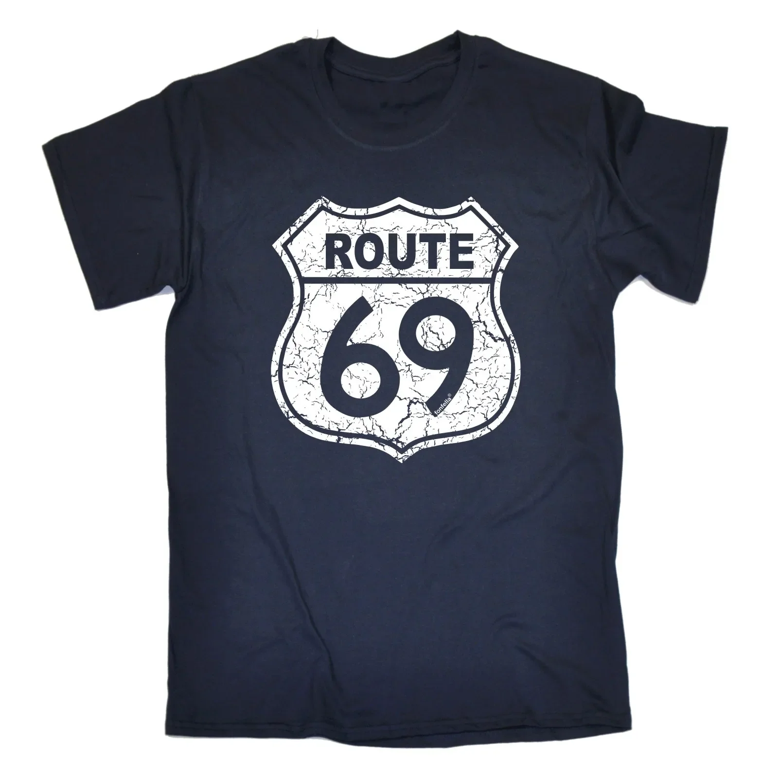 Funny Route 69 Joke Rude Highway Classic Us Road T-Shirt. Men's Summer Cotton Short Sleeve O-Neck T Shirt New S-3XL