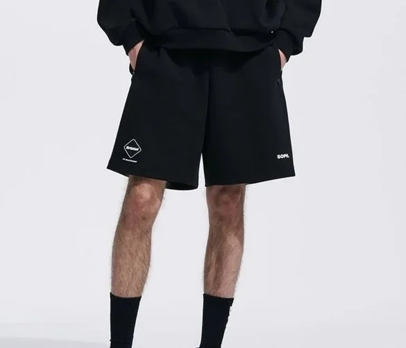 FCRB Nylon Quick Dry Summer Shorts Casual Loose Fit Polyester Fiber Youth Pure Color Short Pants for Men