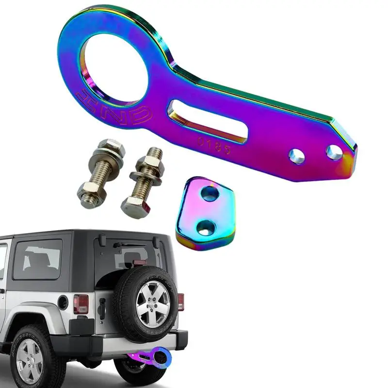 Car Accessories Tow Hook Kit Aluminum Alloy Racing Car Tow Hook Kit Reusable Aluminum Alloy Racing Car Rear Tow Hook Kit Trailer