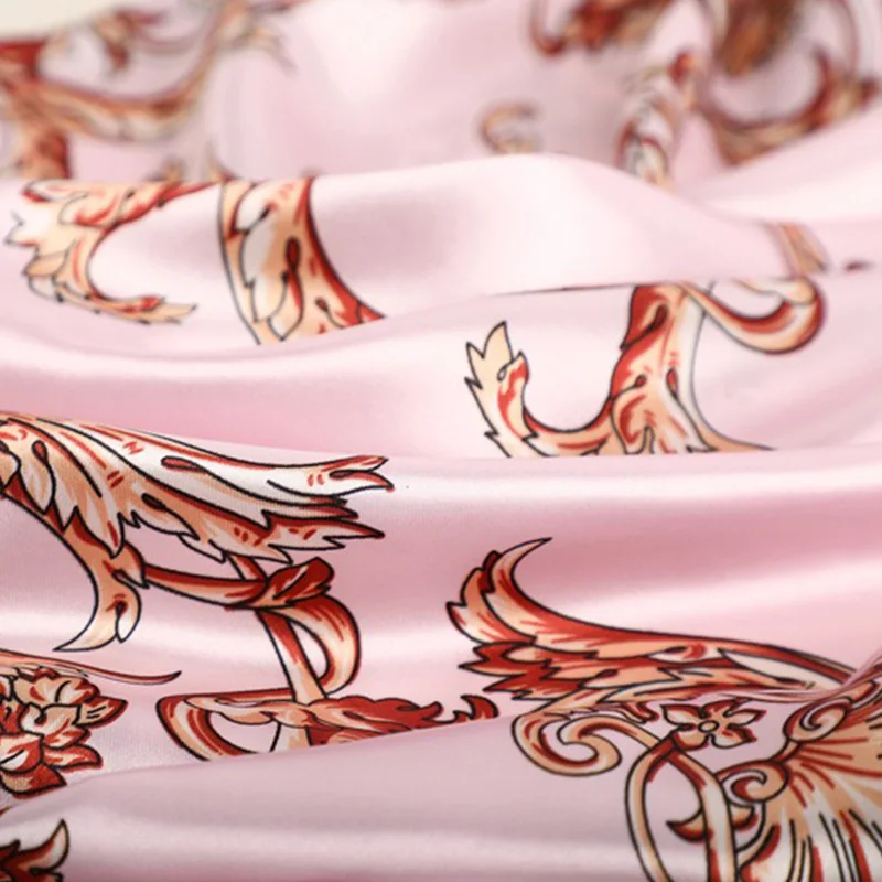 90*90CM Frau Taschentuch für Kopf Seide Kopf Schal Foulard En Satin Halstuch Luxus Seide Geldbörse Schal SJ02 – Detail 7
