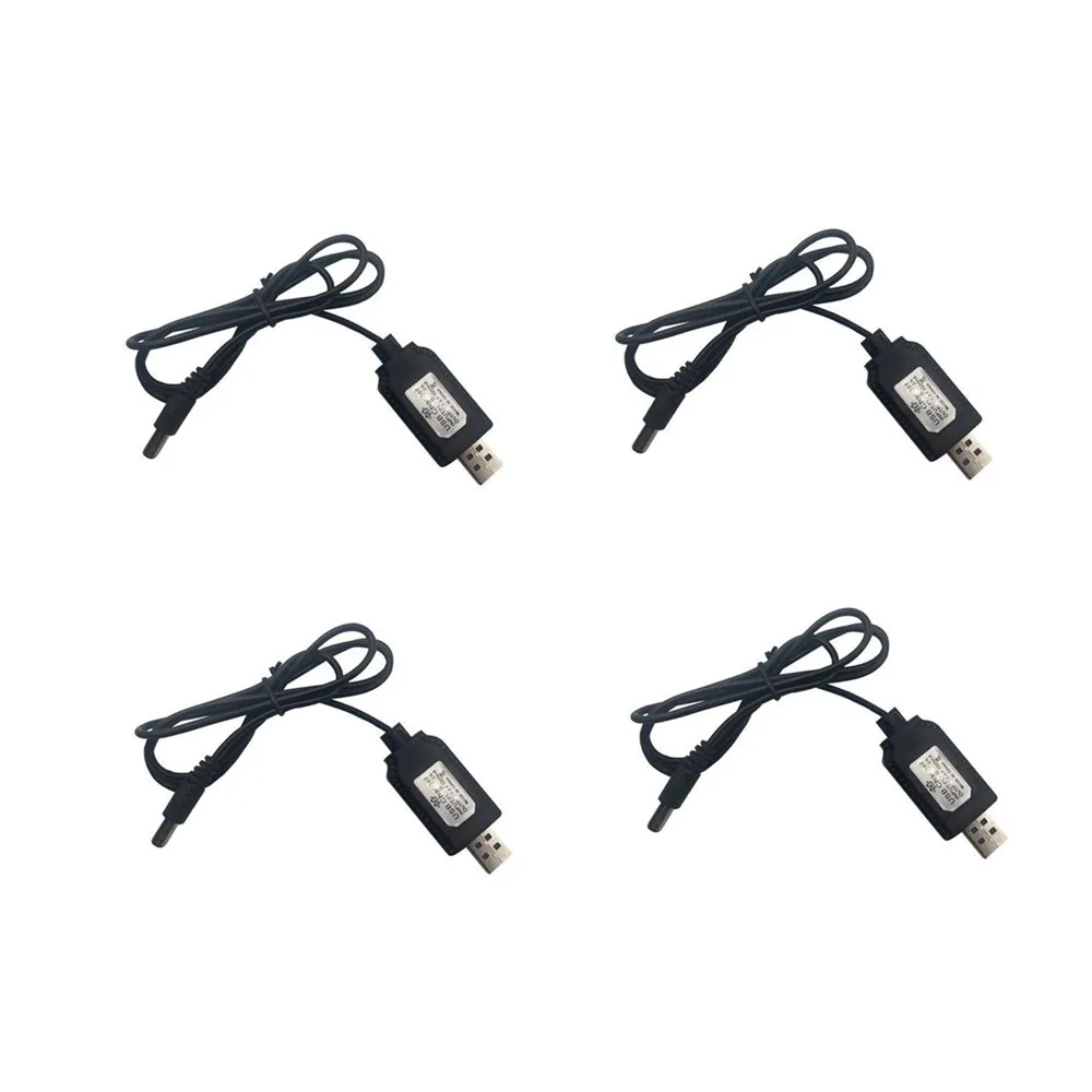 Línea de carga USB para barco a control remoto, 1 piezas, 2 piezas, 4 piezas, 5V, 0,5-2A, para V020, V801, V050, V002, C108