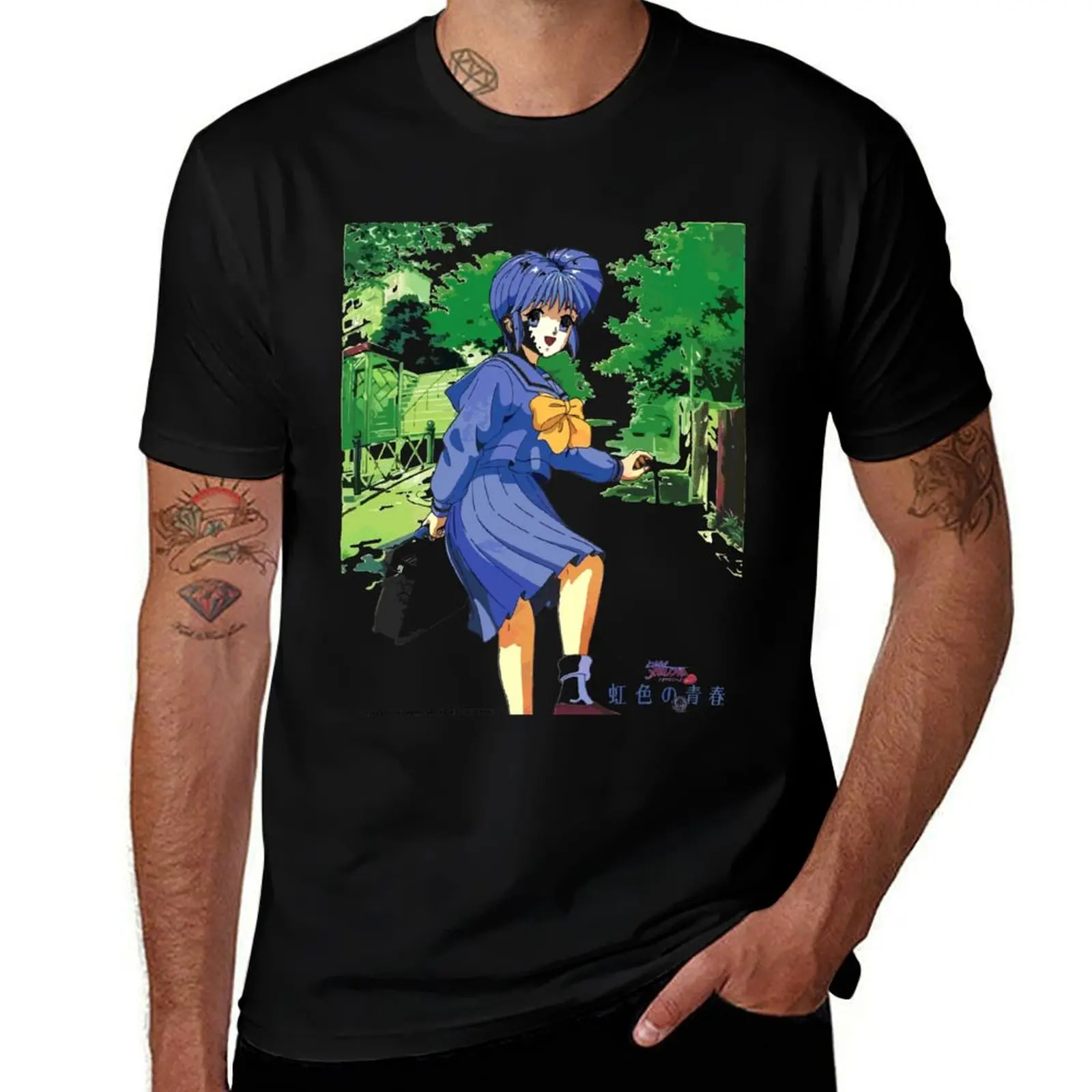 Tokimeki Memorial Promo - Saki Nijino T-Shirt Casual Daily Outfit T-Shirt
