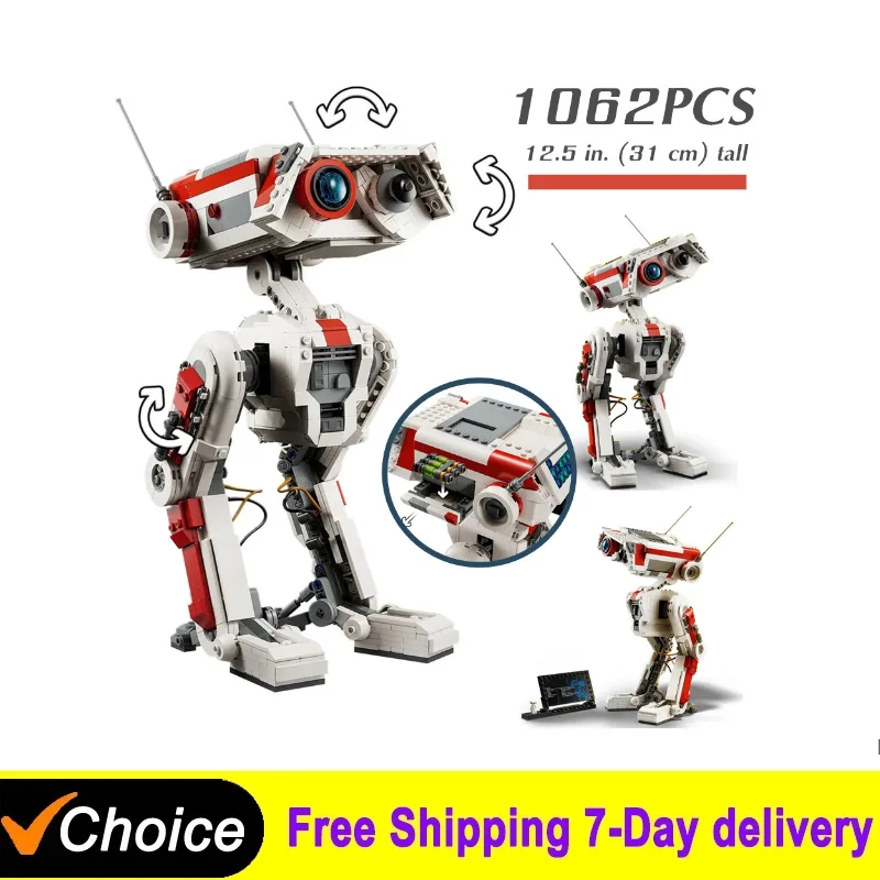 In Stock Bd-1 Robot Compatible 75335 Space Star 1062pcs Building Blocks Bricks Toys For Children Birthday Christmas Gifts