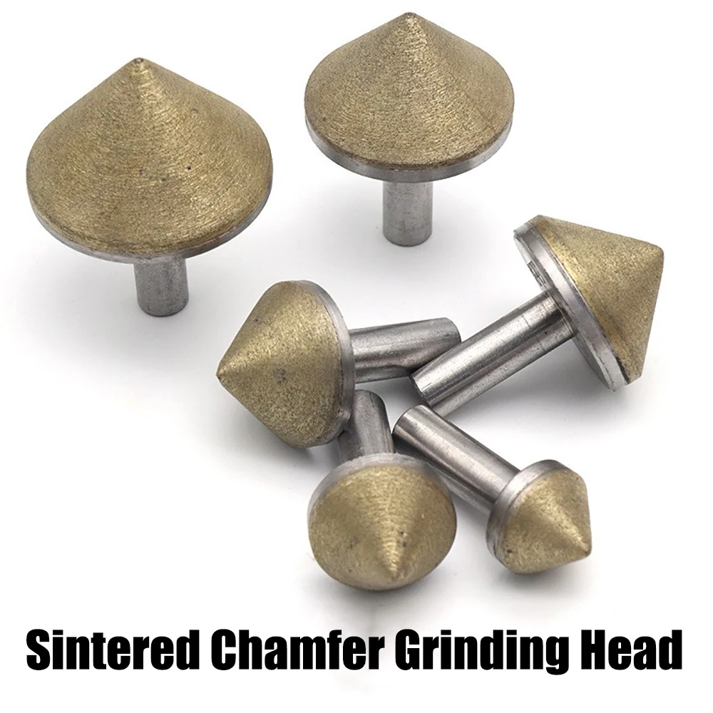 Diamond Chamfer Grinding Head Abrasive Wheel 25-50mm Jade Jewelry Bracelet Glass Stone Carving Tool Electric Hand Drill Bit 1pc