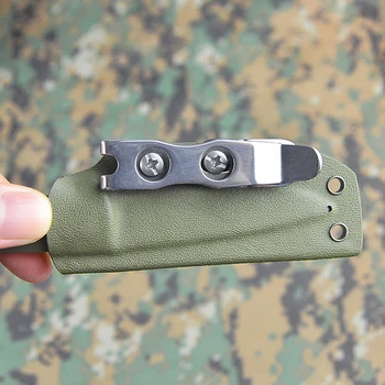 단단한 그립 벨트 클립, 퀵 클립 홀스터, 나이프 Kydex 가죽 홀스터 제작, 실리콘 가스켓 나사, 2 홀 조절 가능