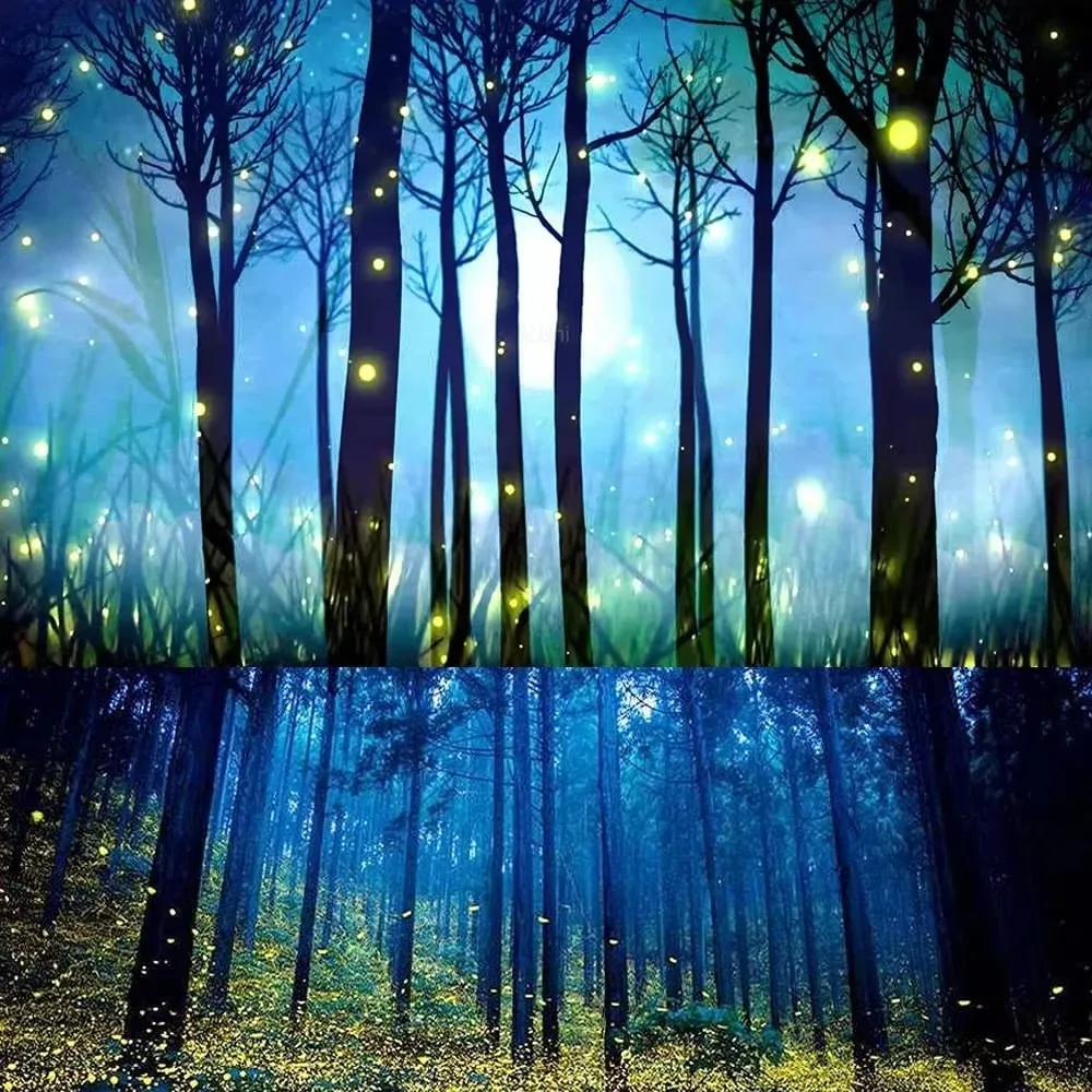 3D Firefly Motion Projector Christmas Laser Lights Outdoor Garden Decor Vivid Camping Lamp Unique Gift