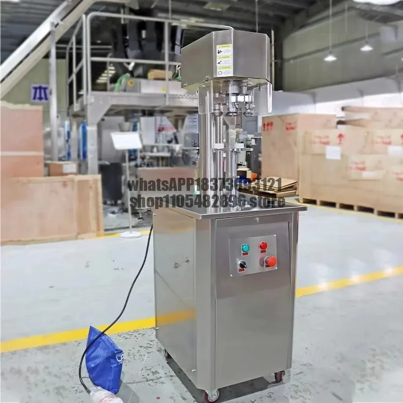 Semi Automatic Handheld Beer Tube Tin Can Lid Sealing Machine Paper Tube Sealing Machine Tin Can Sealer Tube Can Closing Machine