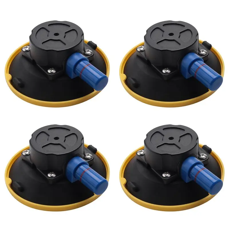 

ABWZ-4 Pcs 4.5Inch Concave Vacuum Suction Cup 114.3Mm Heavy Duty Hand Pump Suction Cup With Threaded Stud