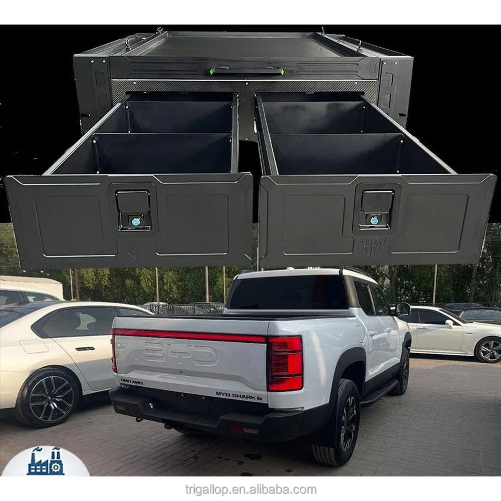Dream Car No-Drill Installation Pickup Bed Drawer System Bolt-on Storage For F150 Tundra Vehicle Specific Fit