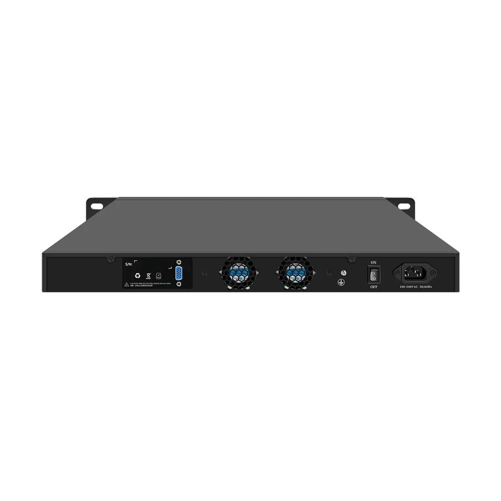 HUNSN 1U Firewall Appliance 10GbE,PFSense,Mikrotik,3th Gen Core I3/I5/I7,RJ16,OPNsense,VPN,6xIntel 2.5GbE I226-V, 2 x SFP+