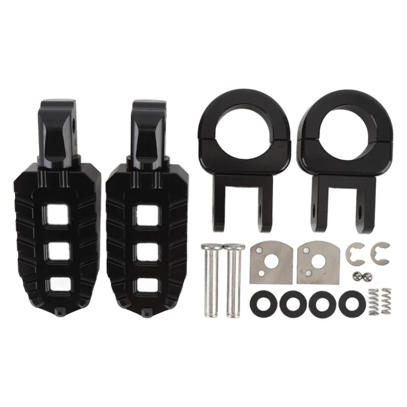 

Пара подножек для мотоцикла, регулируемая T6063, усиленная ручка из алюминиевого сплава, универсальная, подходит для стержня 1 дюйм, 1,06 дюйма, 1,25 дюйма