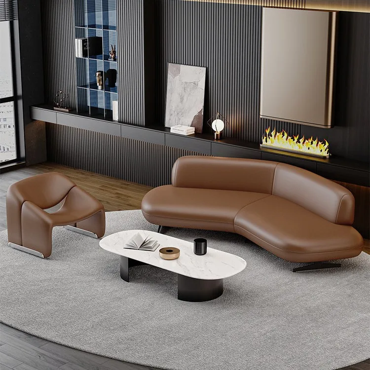 Office Combination Creative Leisure Business Reception Room Meeting Lounge Waiting Leather Art