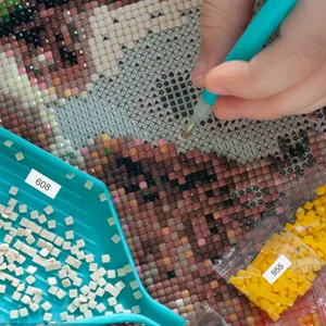 DMC Diamond Maltes-Selbst-Auditor-Malerei, runde Flaschen, Aufbewahrungsbox für Erwachsene und Kinder, Werkzeuge Tools 8 Hauptverkaufsdiamantplatte - №6