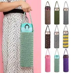 Water Bottle Cover Portable Water Cup Sleeve With Strap Reusable Water Bottle Carrier Bag Case Water Bottle Accessories